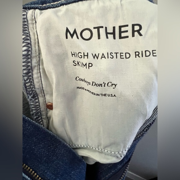 MOTHER Superior High Waisted Rider Skimp Jeans in Cowboys Don't Cry Size 30 New - Picture 13 of 13